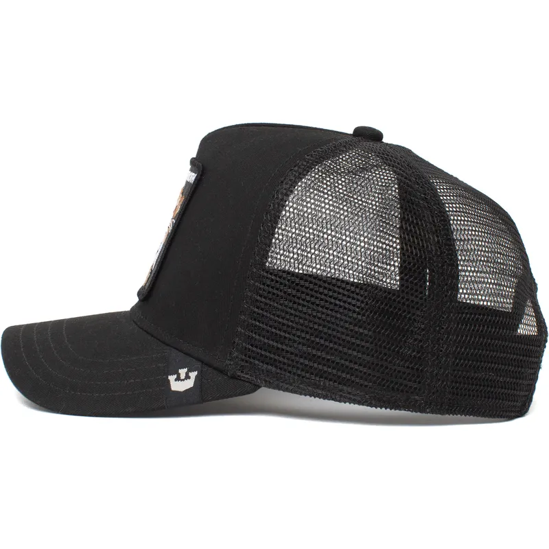 trucker-cap-schwarz-sabelzahne-the-sabertooth-tiger-the-farm-von-goorin-bros