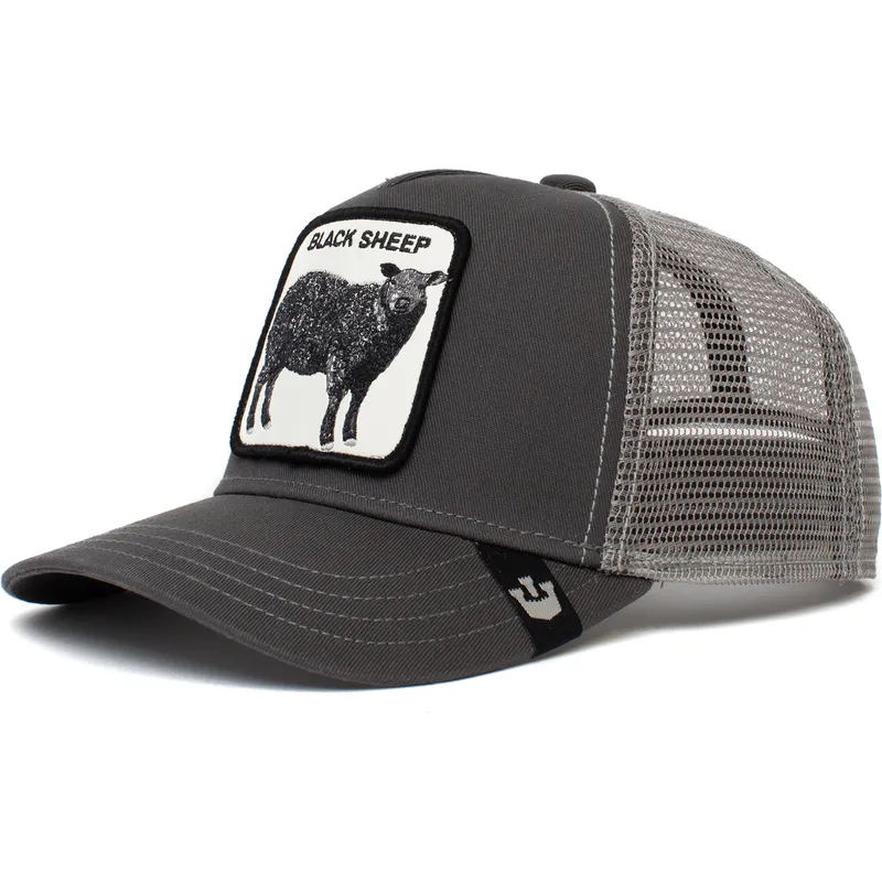 siltovky-zaoblena-kamionista-siva-snapback-pre-deti-oveja-black-sheep-sheepie-the-farm-the-farm-de-goorin-bros