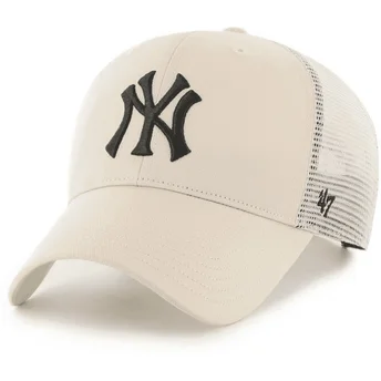 Cap zaoblená beige snapback MVP Branson New York Yankees MLB 47 Brand