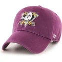 siltovka-zaoblena-fialova-nastavitelny-clean-up-anaheim-ducks-nhl-47-brand