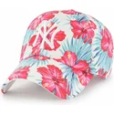 verstellbare-mehrfarbige-curved-cap-clean-up-sharon-der-new-york-yankees-mlb-von-47-brand