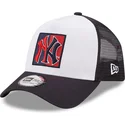 siltovka-zaoblena-tmavomodra-snapback-a-frame-frame-team-patch-new-york-yankees-mlb-new-era