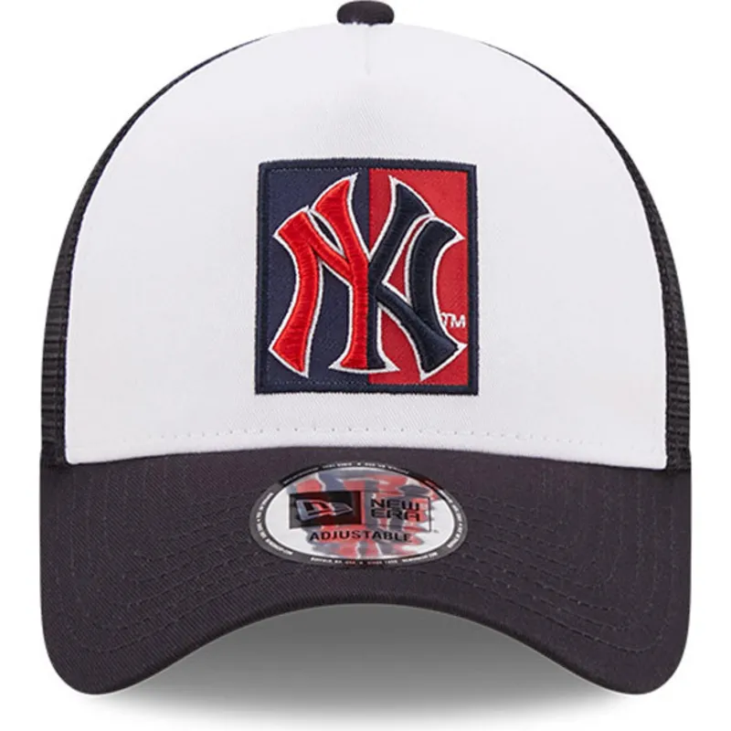 siltovka-zaoblena-tmavomodra-snapback-a-frame-frame-team-patch-new-york-yankees-mlb-new-era