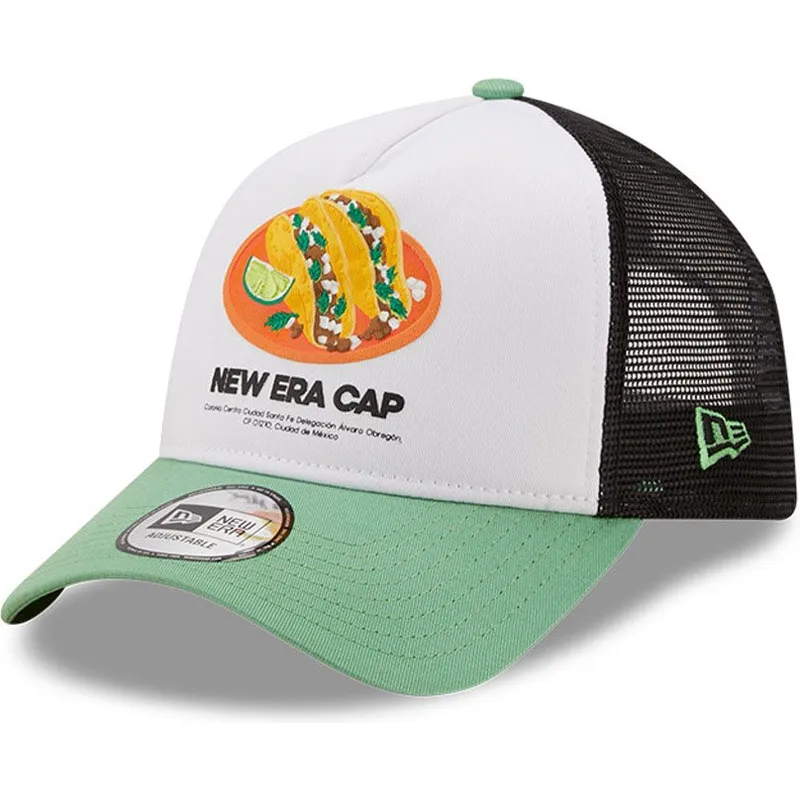 siltovka-zaoblena-cierna-snapback-a-frame-tacos-food-pack-new-era