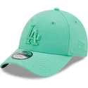 siltovka-zaoblena-zelena-nastavitelny-9forty-league-essential-los-angeles-dodgers-mlb-new-era