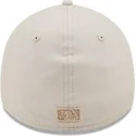 beige-gebogener-stretch-fit-cap-39thirty-league-essential-der-los-angeles-dodgers-mlb-von-new-era