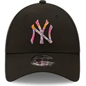new-era-new-york-yankees-mlb-9forty-camo-infill-verstellbare-schwarze-kappe-mit-gebogenem-schirm