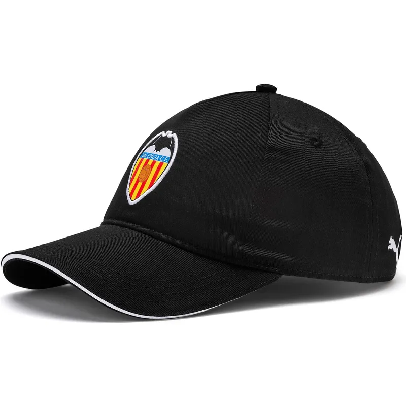 schwarze-verstellbare-trainingskappe-mit-gebogenem-schirm-valencia-cf-lfp-von-puma