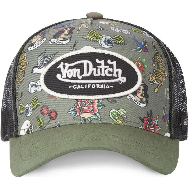 cap-zaoblena-green-snapback-von-dutch