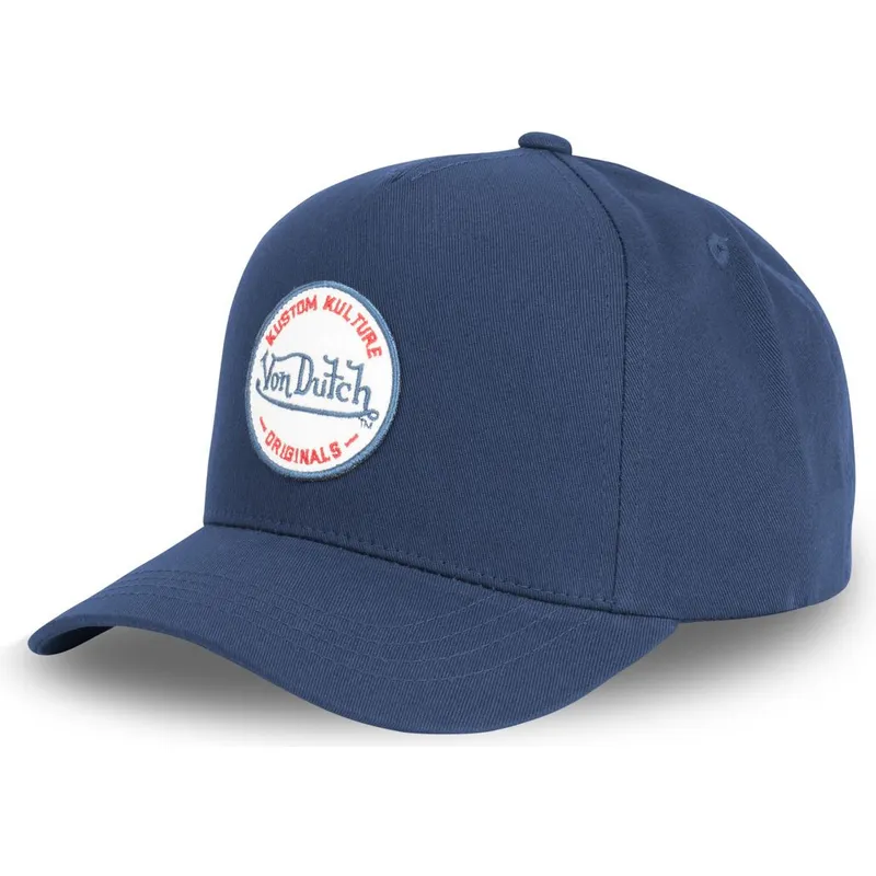 siltovka-zaoblena-tmavomodra-snapback-kustom-kulture-col-mar1-von-dutch