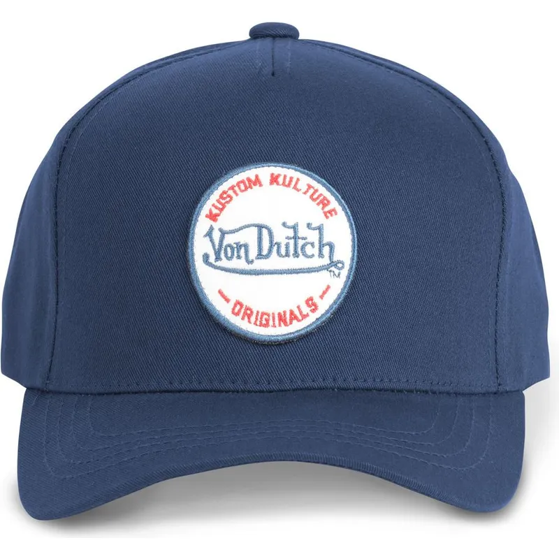 siltovka-zaoblena-tmavomodra-snapback-kustom-kulture-col-mar1-von-dutch