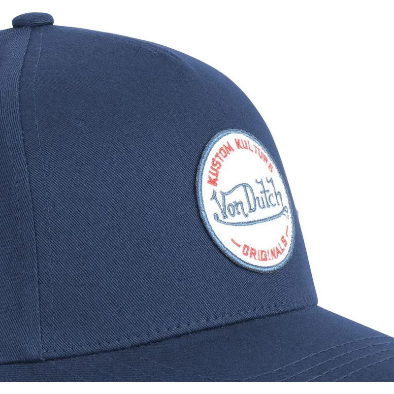 siltovka-zaoblena-tmavomodra-snapback-kustom-kulture-col-mar1-von-dutch