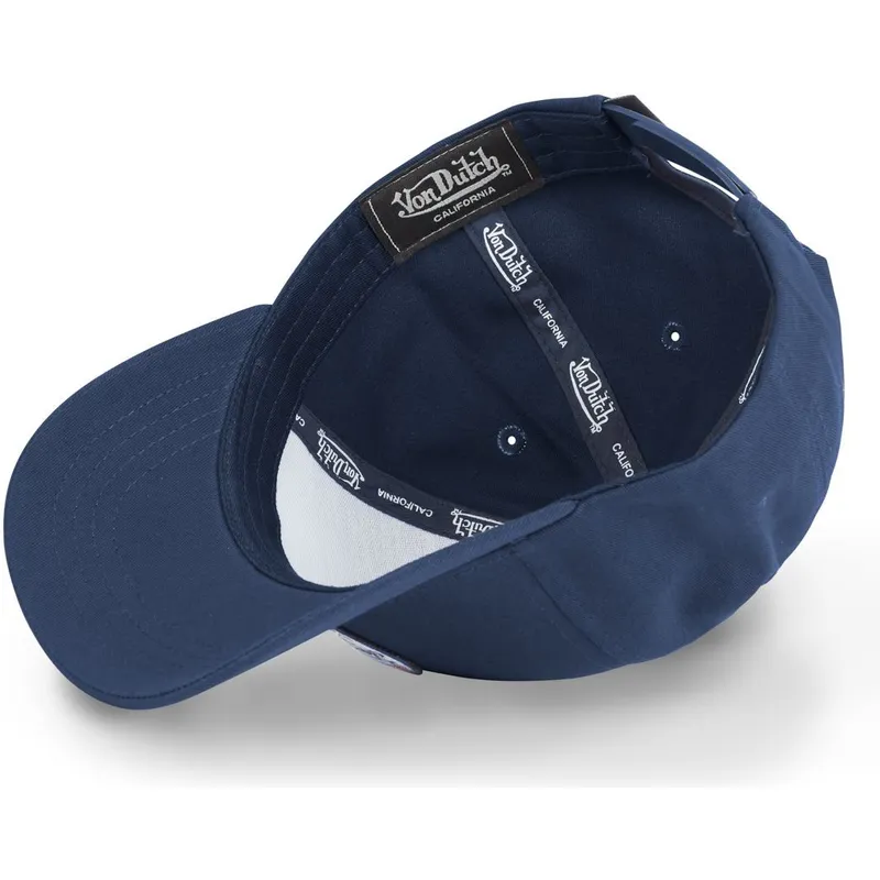 siltovka-zaoblena-tmavomodra-snapback-kustom-kulture-col-mar1-von-dutch