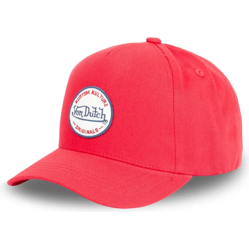 siltovka-zaoblena-cervena-snapback-kustom-kulture-col-red1-von-dutch