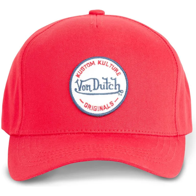 siltovka-zaoblena-cervena-snapback-kustom-kulture-col-red1-von-dutch