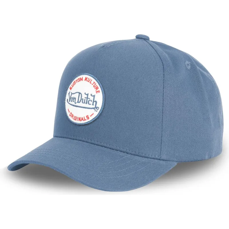 siltovka-zaoblena-modra-snapback-kustom-kulture-col-ant-von-dutch