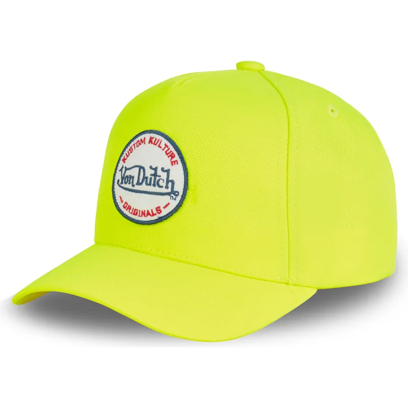 siltovka-zaoblena-zlta-snapback-kustom-kulture-col-yel1-von-dutch
