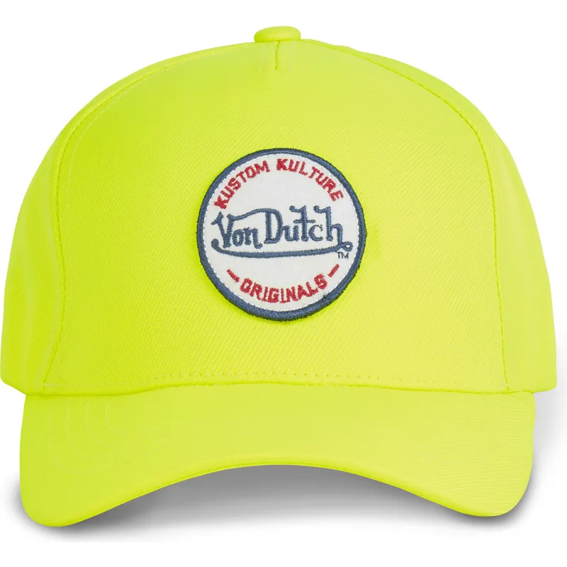 siltovka-zaoblena-zlta-snapback-kustom-kulture-col-yel1-von-dutch