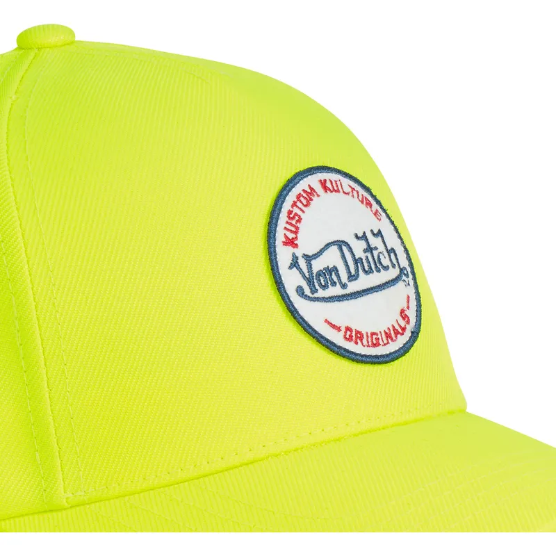 gelbe-gebogene-snapback-kappe-kustom-kulture-col-yel1-von-von-dutch