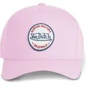 von-dutch-kustom-kulture-col-lpnk-rosa-snapback-cap-mit-gebogenem-schirm