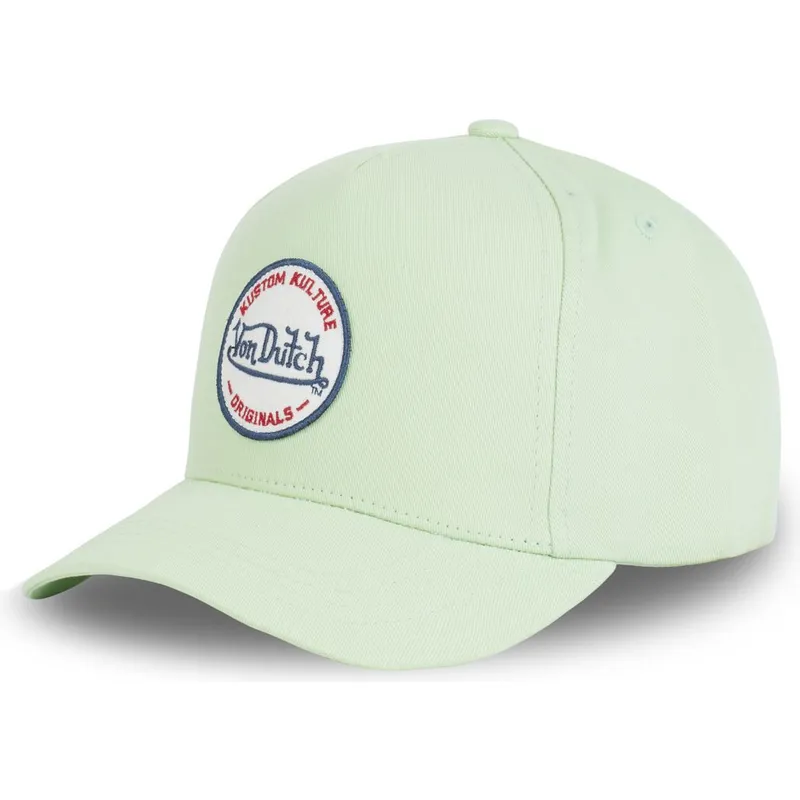 siltovka-zaoblena-zelena-snapback-kustom-kulture-col-mint-von-dutch