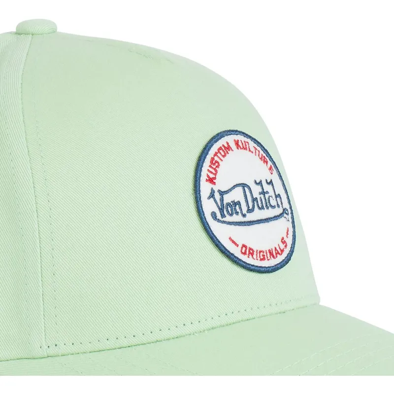 siltovka-zaoblena-zelena-snapback-kustom-kulture-col-mint-von-dutch