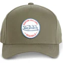 grune-snapback-cap-mit-gebogenem-schirm-kustom-kulture-col-kaki-von-von-dutch
