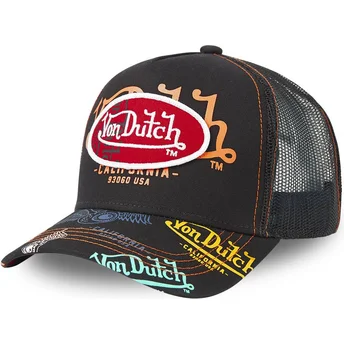 Cap zaoblená black snapback Von Dutch