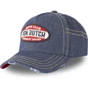 siltovka-zaoblena-modra-nastavitelny-vaquero-moto-club-moto-von-dutch