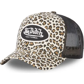 Cap zaoblená leopard snapback Von Dutch