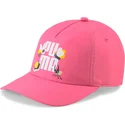 puma-curved-brim-youth-small-world-pink-adjustable-cap