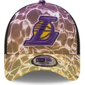 siltovka-zaoblena-viacfarebna-snapback-a-frame-summer-city-los-angeles-lakers-nba-new-era
