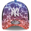 siltovka-zaoblena-viacfarebna-snapback-a-frame-summer-city-new-york-yankees-mlb-new-era
