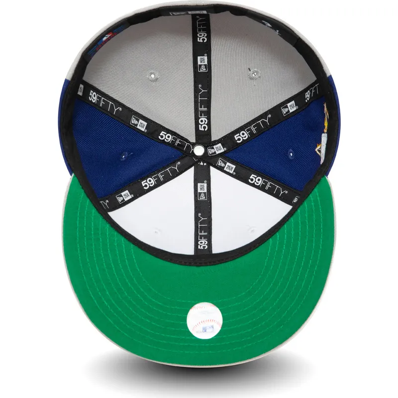 weisse-blaue-und-graue-anliegende-59fifty-flatcap-all-star-game-spin-der-los-angeles-dodgers-mlb-von-new-era