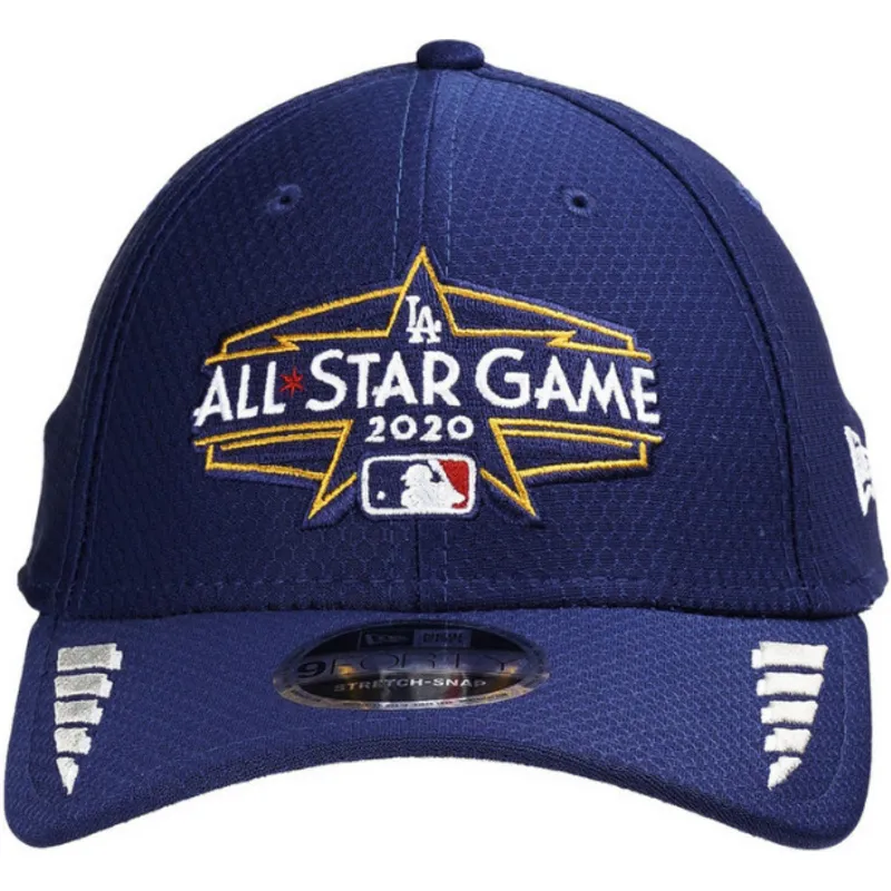 blaue-gebogene-snapback-cap-9forty-washed-pack-split-logo-der-los-angeles-dodgers-mlb-von-new-era