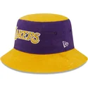 eimer-violett-und-gelb-tapered-washed-pack-der-los-angeles-lakers-nba-von-new-era