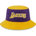 eimer-violett-und-gelb-tapered-washed-pack-der-los-angeles-lakers-nba-von-new-era