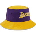 eimer-violett-und-gelb-tapered-washed-pack-der-los-angeles-lakers-nba-von-new-era