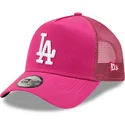 rosa-trucker-cap-a-frame-tonal-mesh-der-los-angeles-dodgers-mlb-von-new-era