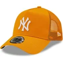 siltovka-zaoblena-oranzova-snapback-a-frame-tonal-mesh-new-york-yankees-mlb-new-era