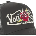 siltovka-zaoblena-cierna-snapback-flor-nr-von-dutch
