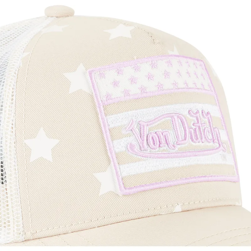 siltovka-zaoblena-ruzova-snapback-star-lp-von-dutch