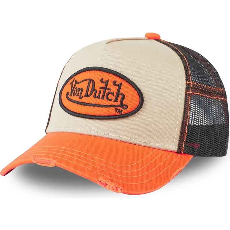 cap-zaoblena-orange-snapback-von-dutch