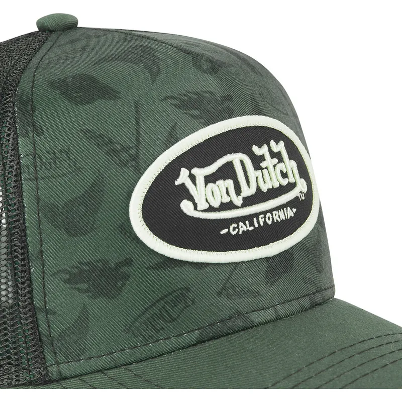 siltovka-zaoblena-zelena-snapback-tat03-von-dutch
