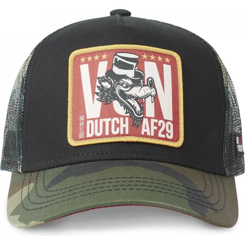 siltovka-zaoblena-cierna-snapback-wolf-von-dutch