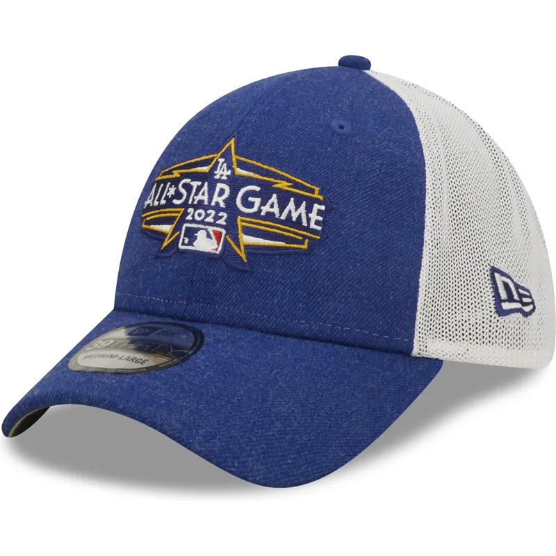 blaue-und-weisse-trucker-kappe-verstellbar-39thirty-all-star-game-logo-von-los-angeles-dodgers-mlb-von-new-era