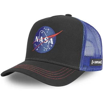 Capslab NAS4 NASA Black and Blue Trucker Hat