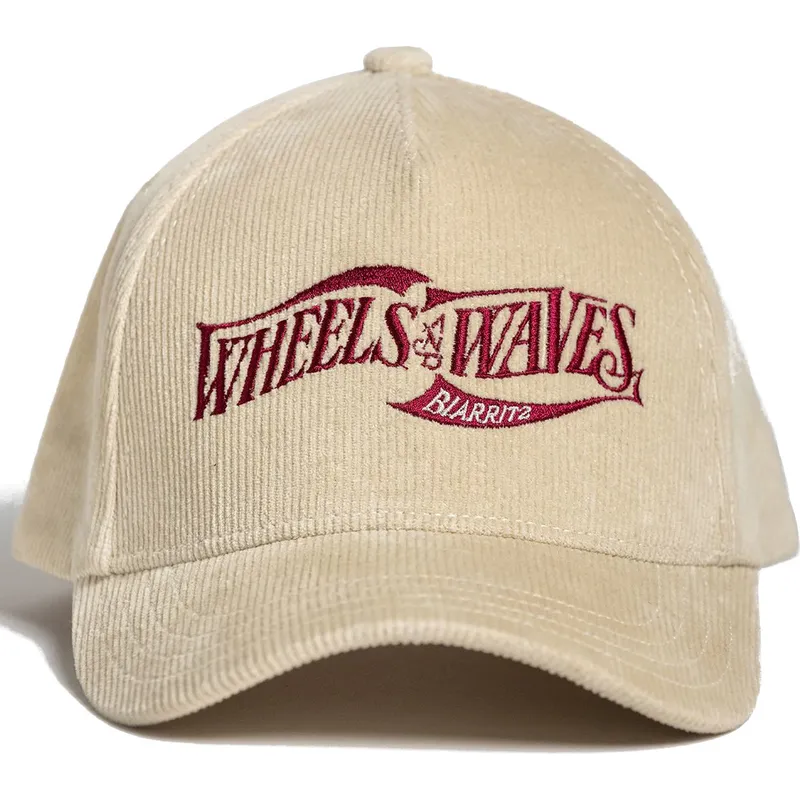cap-zaoblena-beige-adjustable-strap-wheels-and-waves