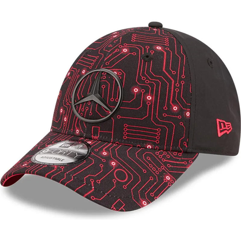 siltovka-zaoblena-cervena-nastavitelny-9forty-esports-grand-prix-mercedes-formula-1-new-era