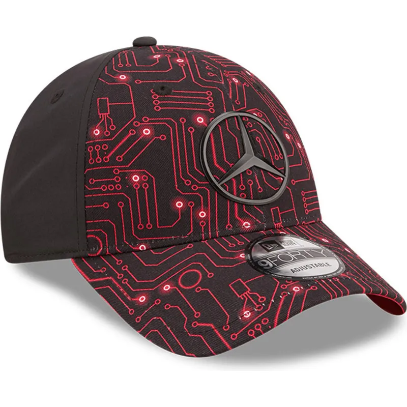 siltovka-zaoblena-cervena-nastavitelny-9forty-esports-grand-prix-mercedes-formula-1-new-era